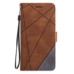 TIANCI Case for OnePlus 9, Wallet Case [Skin-friendly PU leather] [Card Slots] [Photo frame] [Kickstand] [Magnetic Closure] Flip Cover for OnePlus 9-Brown