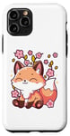 iPhone 11 Pro Kawaii Japanese Fox Sakura Cherry Blossom Festival Spring Case