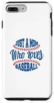 iPhone 7 Plus/8 Plus Just a Mom Who Loves Baseball Fan Mother Gift Case