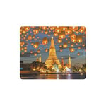Wanderlust Decor Floating Lamp in Yee Peng Festival Bangkok Thailand Rectangle Non Slip Rubber Comfortable Computer Mouse Pad Gaming Mousepad Mat with Designs