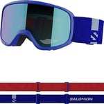 Salomon Lumi Kids Goggles Ski Snowboarding, Kid-friendly fit and comfort, Eye fatigue & glare reduction, and Durability, Blue, One Size