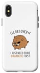 Coque pour iPhone X/XS Pig I'll Get Over It I Just Need To Be Dramatic First