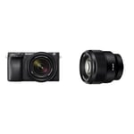 Sony Alpha 6400 | APS-C Mirrorless Camera with Sony 16-50 mm f/3.5-5.6 Power Zoom Lens & SEL-85F18 Portrait Lens Fixed Focal 85mm F1.8 Full Frame Suitable for A7, ZV-E10, A6000