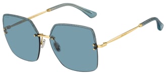 Jimmy Choo TAVI/S GOLD/BLUE 60/15/145 women Sunglasses