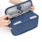 Travel Cosmetic Makeup Toiletry Bag Case Organizer Portable B Blue