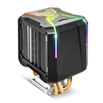 Refroidisseur Spirit Of Gamer - Aircooler Pro RGB - Ventirad Pour Processeurs Intel Et AMD Ventilateur 92mm – Double radiateur aluminium