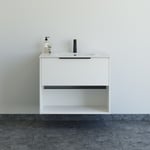 Dansani Mido+ Classic möbelpaket, 81x44 cm, matt vit