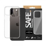 SAFE. by PanzerGlass iPhone 15 Pro Max Skal Soft TPU Case Transparent Klar