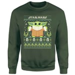 The Mandalorian Grogu Christmas Christmas Jumper - Green - XL - Green