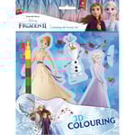 Frozen II pysselpaket 3D bilder med färgkrita frost elsa anna
