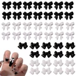 200 st 3D rosett nagelkonst dekorationer, färgglada rosett nageltillbehör 3D rosetter nagelberlocker för harts flatback nagelkonstdesign