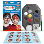 Snazaroo PAW Patrol Face Paint Kit, Chase and Marshall, 12pcs Set