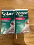 2x Systane Ultra Lubricant Eye Drops for Dry Eye Relief 10ml