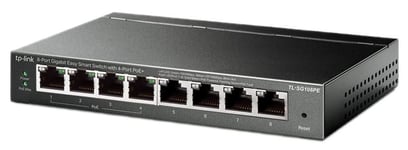 TP-LINK - 8 Port Gigabit Easy Smart Switch with PoE+