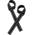 Viterna Premium Padded Lifting Straps Uusimmat BLACK/GREY