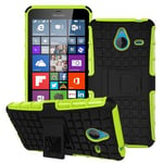 Etui ProteKtoR Microsoft Lumia 640 XL Total vert avec stand - Housse coque de protection Silicone avec stand Nokia 640 XL verte - Accessoires pochette XEPTIO case