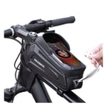 ROCKBROS waterproof bicycle bike top tube bag + touch screen view