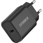 OtterBox 20W-nätadapter, USB-C PD 3.0, svart