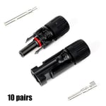 5/10/20 Pairs Pv Cable Connector Set Mc4 30a Male Female 10