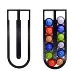 FineInno Nespresso Capsules Holder, Coffee Pod Holder Wall Mounted Storage Rack Stand for 12 Nespresso Capsule Original