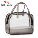 Pvc Bags Travel Organizer Grey With Handle
