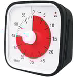Visuell nedräkningstimer, extra stor visuell timer för klassrum för barn och vuxna, hållbar mekanisk kökstimerklocka