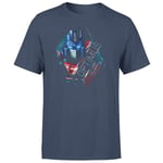 Transformers Optimus Prime Glitch Unisex T-Shirt - Navy - XS