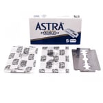 Astra (Blue) Superior Stainless Dubbeleggade Rakblad 50-pack (Prenumeration: Var tredje månad)