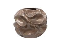 EUROPALMS Design pot BUBBLE-35, brown, Europalms Design kruka bubbel 35, brun