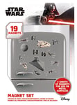 Star Wars Death Star Battle  set of 19 mini magnets on backing sheets  (py)