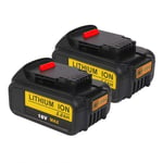 VANTTECH 2Pack 5.0Ah Lithium ion battery with LED Charger Indicator,Replacement Battery for Dewalt 18V/20V MAX DCB184 DCB182 DCB180 DCB181 DCB182 DCB201 DCB205-2 DCB205 DCB203 DCB201-2