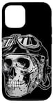 Coque pour iPhone 15 Dead Pilot Casque de pilote vintage avec lunettes