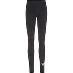 NIKE Women's W Nk One Df Icnclsh Gx Mr Tgt Leggings, Black/White, XS UK