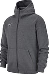 Nike Team Club 19 Sweat-Shirt à Capuche Mixte Enfant, Charcoal Heather/Anthracite/White/White, FR : S (Taille Fabricant : S)