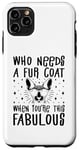 Coque pour iPhone 11 Pro Max Qui a besoin d'un manteau de fourrure quand on est ce fabuleux chat Sphynx