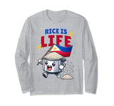 Pinoy Pinay lover of rice is life funny Filipino rice cooker Long Sleeve T-Shirt