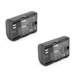 vhbw 2x batterie remplace Canon LP-E6N pour caméra Digicam DSLR (1300mAh, 7,2V, Li-Ion) avec puce