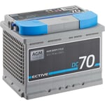 EDC70A Batterie Décharge Lente Deep Cycle dc 70 12V 70Ah agm Solaire 242 x 175 x 190 mm - Ective