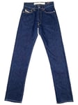 DIESEL FELLOW Jeans Dark Blue Slim Fit Straight Made in Italy Men's W28 L34 BNWT