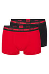 HUGO Men's Trunk Twin Pack Boxer Shorts, New-Bright Red622, XS (Pack of 2)