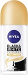 NIVEA Anti-Perspirant Deodorant Black & White Silky Smooth Roll-On 50Ml, 48-Hour