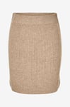 Selected FEMME - Kjol slfMary Short Knit Skirt - Beige