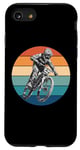 Coque pour iPhone SE (2020) / 7 / 8 Vélo tout-terrain VTT équitation vintage coucher de soleil action