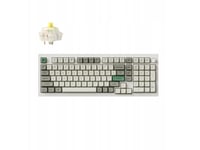 Keychron Q5 Max Qmk/Via Wireless Custom Mechanical Keyboard Fully Assembled Knob / Shell White / Gateron Jupiter Banana