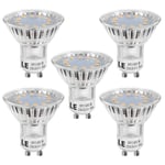 LE GU10 LED Bulbs, Warm White 2700K LED Light Bulbs, 35W Halogen Spotlight Equivalent, 3W Energy Saving GU10 Bulbs, 250lm, 120° Beam Angle, Non Dimmable, AC 220-240V, Pack of 5