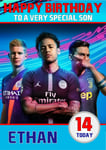 Personalised Fifa 19 Birthday Card Any Name/relation/age