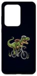 Coque pour Galaxy S20 Ultra T-rex Dinosaure à vélo Dino Cyclisme Biker Rider