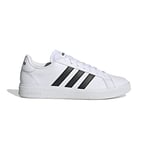 adidas Homme Grand TD Lifestyle Court Casual Shoes Sneaker, FTWR White/Core Black/FTWR White, 36 EU