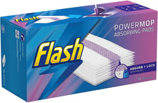 Flash Power Mop 16 Refill Cleaning Pads Absorbent Cloths Powermop