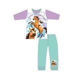 Girls Kids Spirit Riding Free Horse Long Sleeve Pyjamas Pjs Age 4-10 Years
